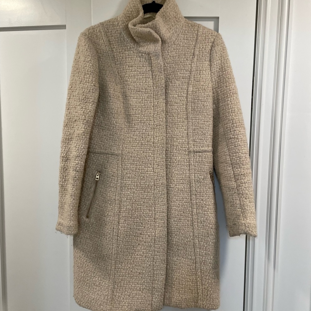 H&M Beige Boucle Coat